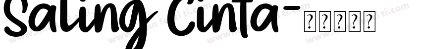 Saling Cinta字体转换